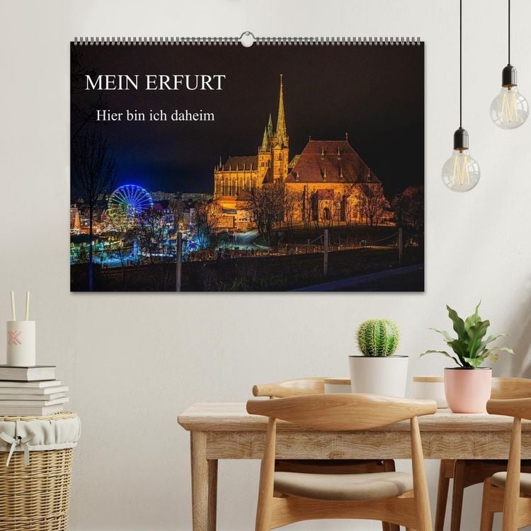 Produktbild: Mein Erfurt - Hier bin ch zu Hause (Wandkalender 2027 DIN A2 quer), CALVENDO Monatskalender