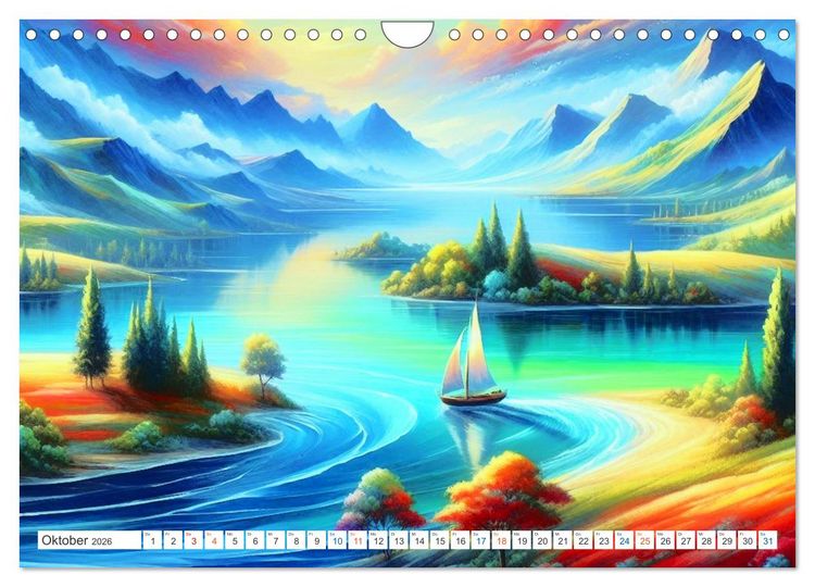 Produktbild: Futurplaneten (Wandkalender 2026 DIN A4 quer), CALVENDO Monatskalender
