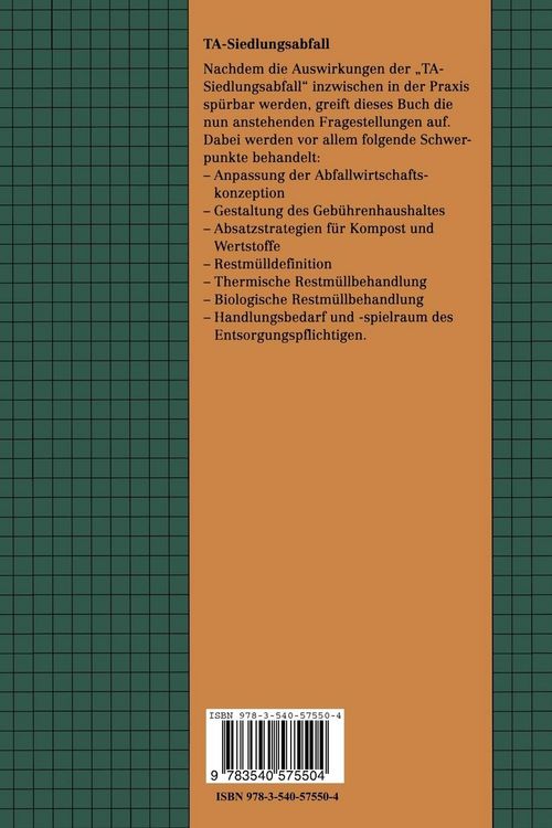 Produktbild: TA-Siedlungsabfall