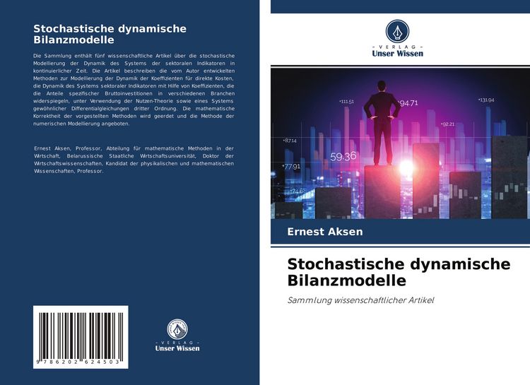 Produktbild: Stochastische dynamische Bilanzmodelle
