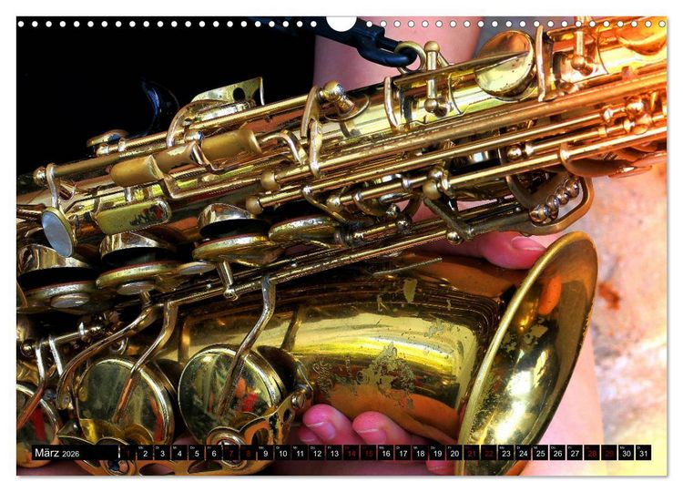 Produktbild: SAXOPHON - on stage (Wandkalender 2026 DIN A3 quer), CALVENDO Monatskalender