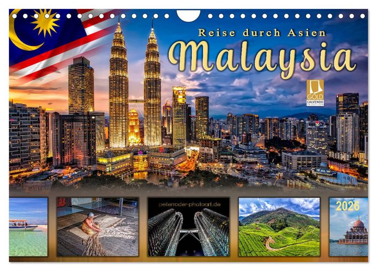 Produktbild: Reise durch Asien - Malaysia (Wandkalender 2026 DIN A4 quer), CALVENDO Monatskalender