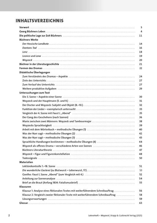 Produktbild: Woyzeck &ndash; Georg B&uuml;chner &ndash; Lehrerheft