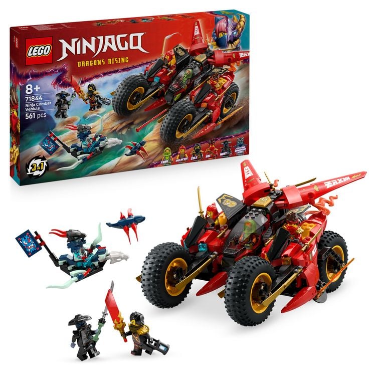 Bild vom Artikel LEGO NINJAGO Ninja-Actionflitzer - 3-in-1-Bauset mit Ninja-Bikes - 71844 vom Autor 