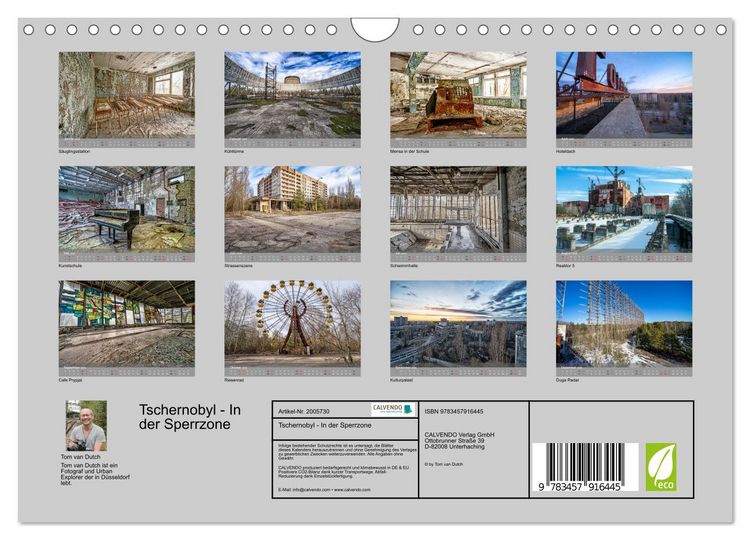 Produktbild: Tschernobyl - In der Sperrzone (Wandkalender 2026 DIN A4 quer), CALVENDO Monatskalender