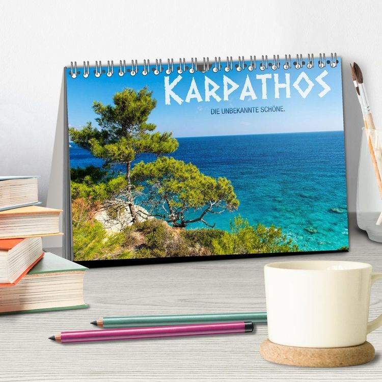 Produktbild: Karpathos &ndash; die unbekannte Sch&ouml;ne (Tischkalender 2026 DIN A5 quer), CALVENDO Monatskalender