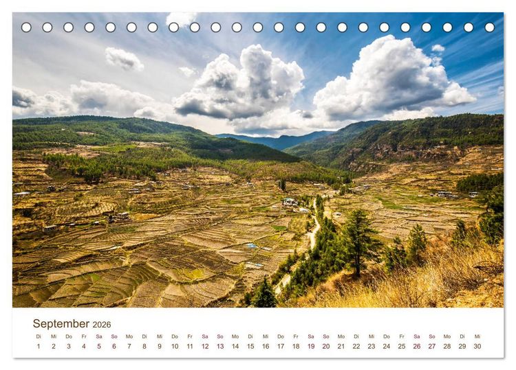 Produktbild: Mystisches Bhutan (Tischkalender 2026 DIN A5 quer), CALVENDO Monatskalender