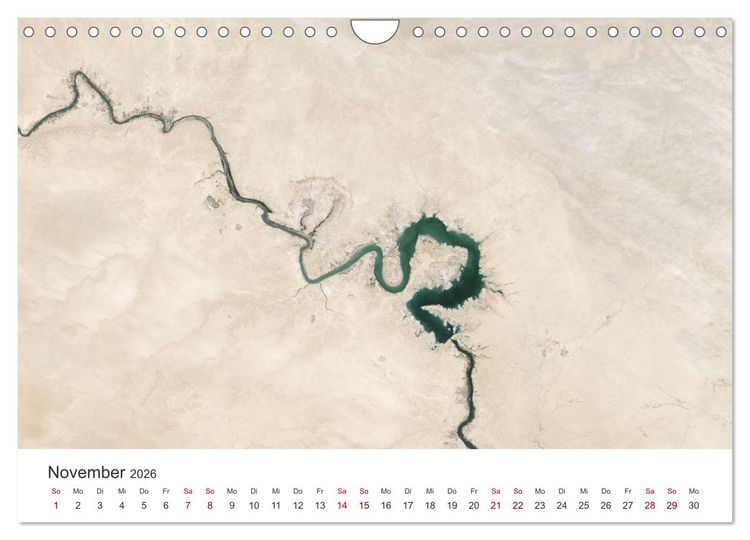 Produktbild: Satellitenbilder - Spektakul&auml;re Aufnahmen aus dem Weltall (Wandkalender 2026 DIN A4 quer), CALVENDO Monatskalender