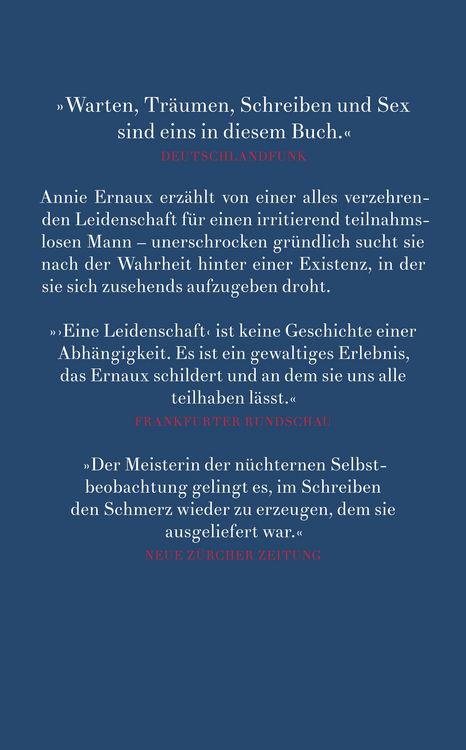 Produktbild: Eine Leidenschaft