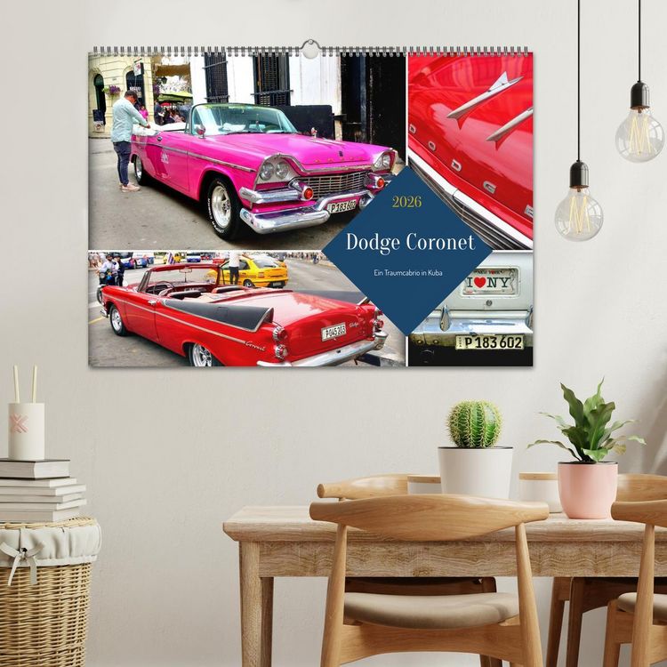 Produktbild: Dodge Coronet - Ein Traumcabrio in Kuba (Wandkalender 2026 DIN A2 quer), CALVENDO Monatskalender