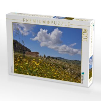 Produktbild: CALVENDO Puzzle Tempel von Segesta | 1000 Teile Lege-Gr&ouml;&szlig;e 64x48cm Foto-Puzzle f&uuml;r gl&uuml;ckliche Stunden