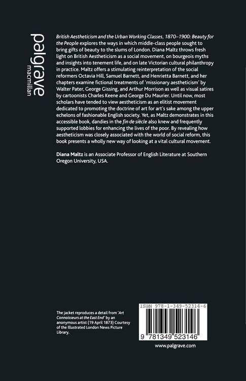 Produktbild: British Aestheticism and the Urban Working Classes, 1870-1900
