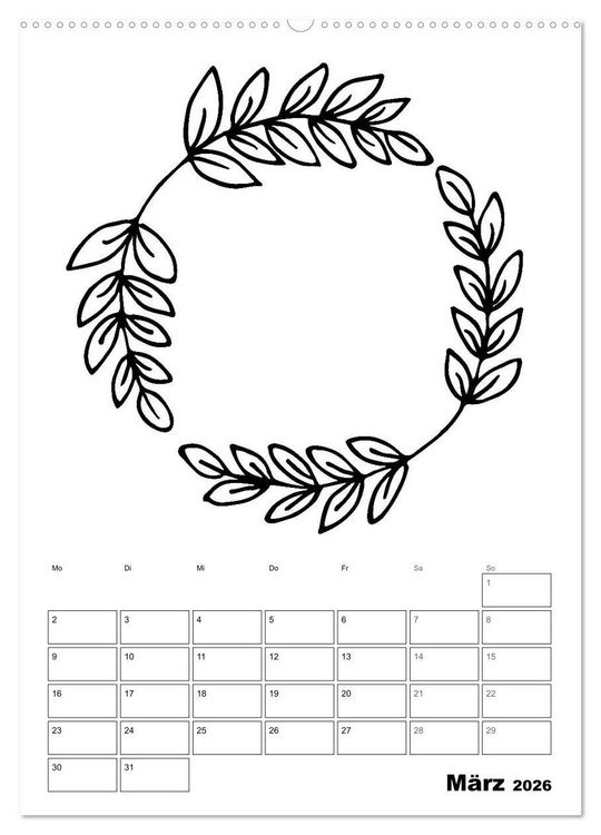 Produktbild: Rahmen Bastel-Kalender - DIY Fotos-Spr&uuml;che-Zitate (hochwertiger Premium Wandkalender 2026 DIN A2 hoch), Kunstdruck in Hochglanz