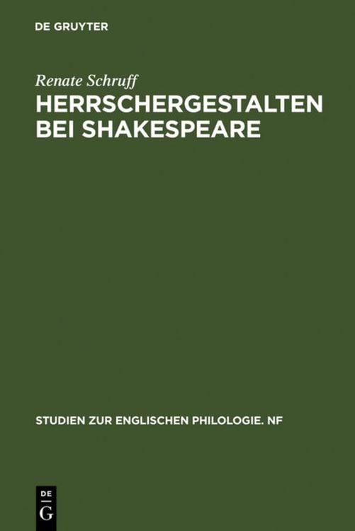 Bild vom Artikel Herrschergestalten bei Shakespeare vom Autor Renate Schruff