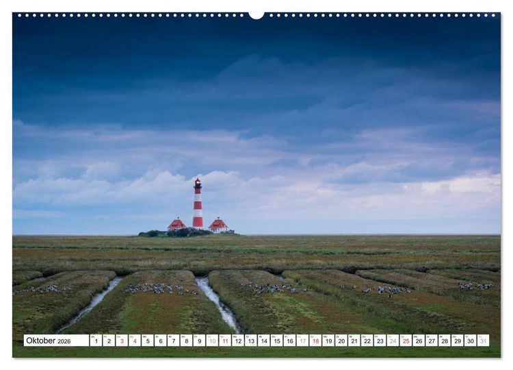 Produktbild: Eiderstedt - Willkommen am Watt (Wandkalender 2026 DIN A2 quer), CALVENDO Monatskalender