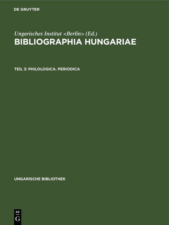 Produktbild: Philologica. Periodica