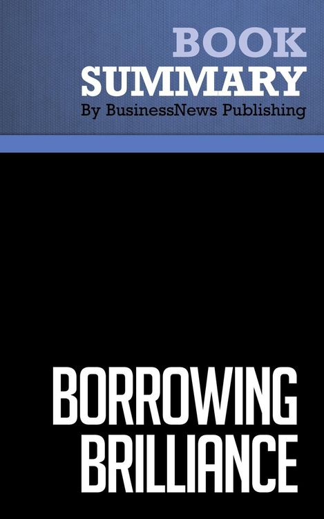 Produktbild: Summary: Borrowing Brilliance - David Kord Murray