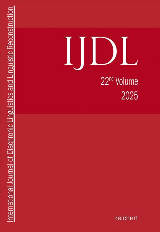 Produktbild: International Journal of Diachronic Linguistics and Linguistic Reconstruction