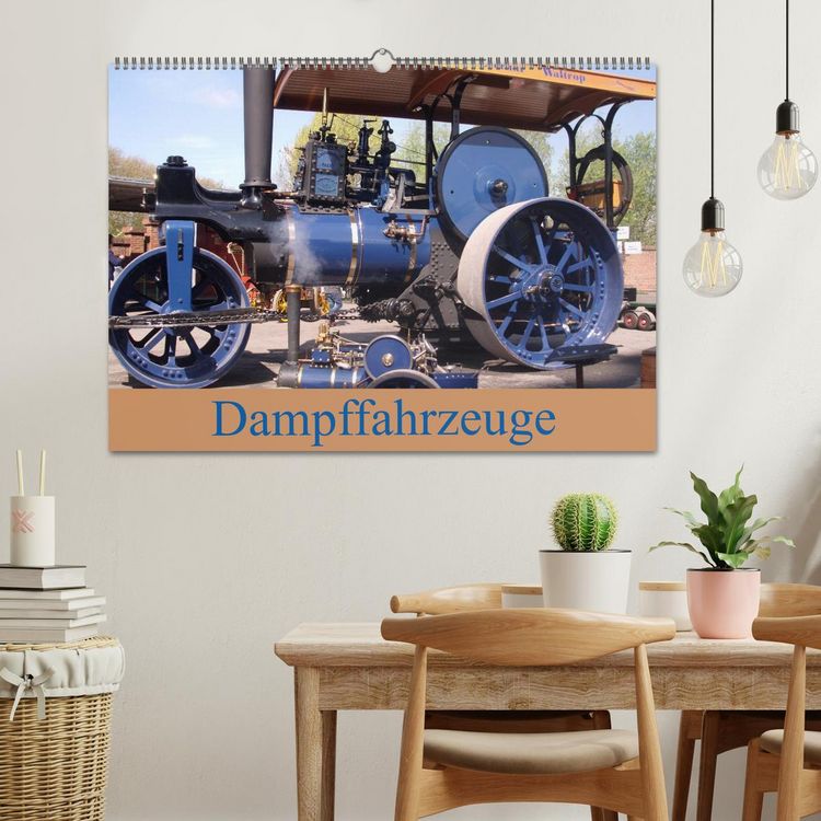 Produktbild: Dampffahrzeuge (Wandkalender 2026 DIN A2 quer), CALVENDO Monatskalender
