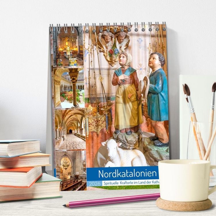 Produktbild: Nordkatalonien, Spirituelle Kraftorte im Land der Katharer (Tischkalender 2026 DIN A5 hoch), CALVENDO Monatskalender
