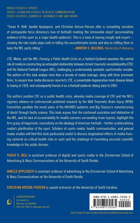 Produktbild: CTE, Media, and the NFL
