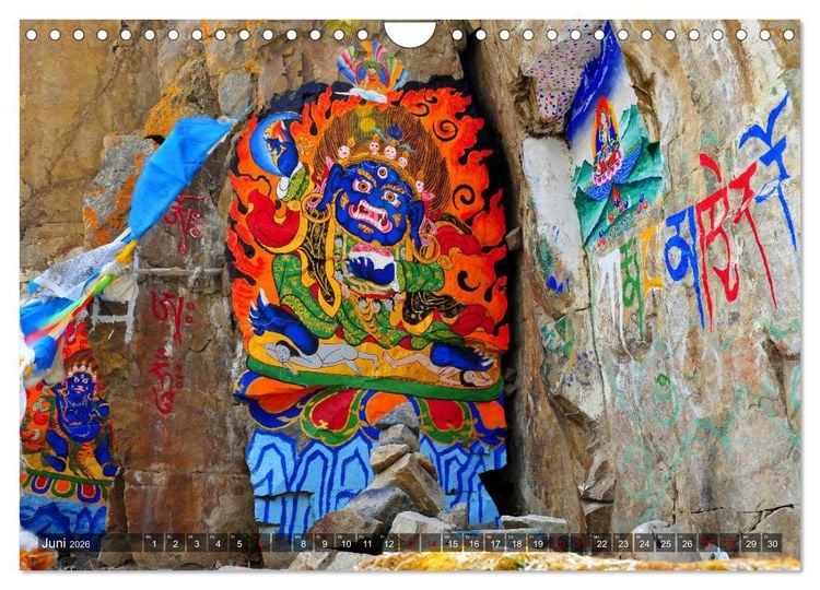Produktbild: Om Mani Padme Hum &ndash; Mantra des Chenrezig (Wandkalender 2026 DIN A4 quer), CALVENDO Monatskalender
