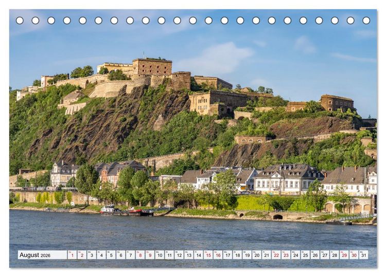 Produktbild: Der Rhein (Tischkalender 2026 DIN A5 quer), CALVENDO Monatskalender