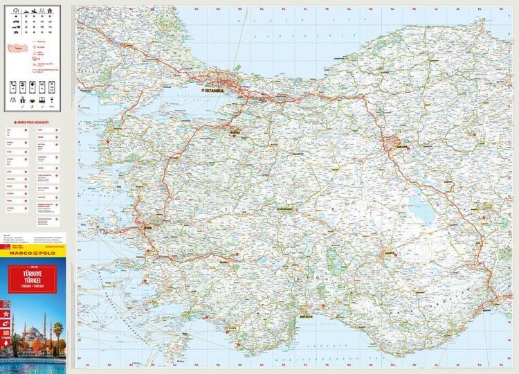 Produktbild: MARCO POLO Reisekarte T&uuml;rkei 1:1 Mio.