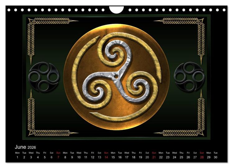 Produktbild: Celtic Symbols (Wall Calendar 2026 DIN A4 landscape), CALVENDO 12 Month Wall Calendar