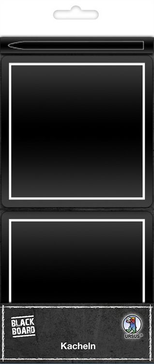 Produktbild: URSUS Blackboard Tafelfolie-Kacheln, 10 x 10 cm