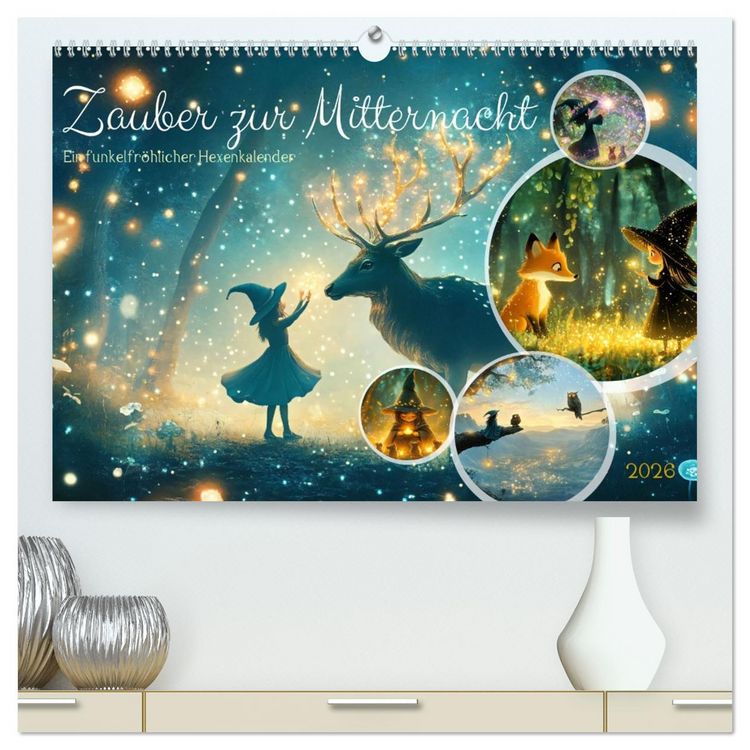 Produktbild: Zauber zur Mitternacht (hochwertiger Premium Wandkalender 2026 DIN A2 quer), Kunstdruck in Hochglanz