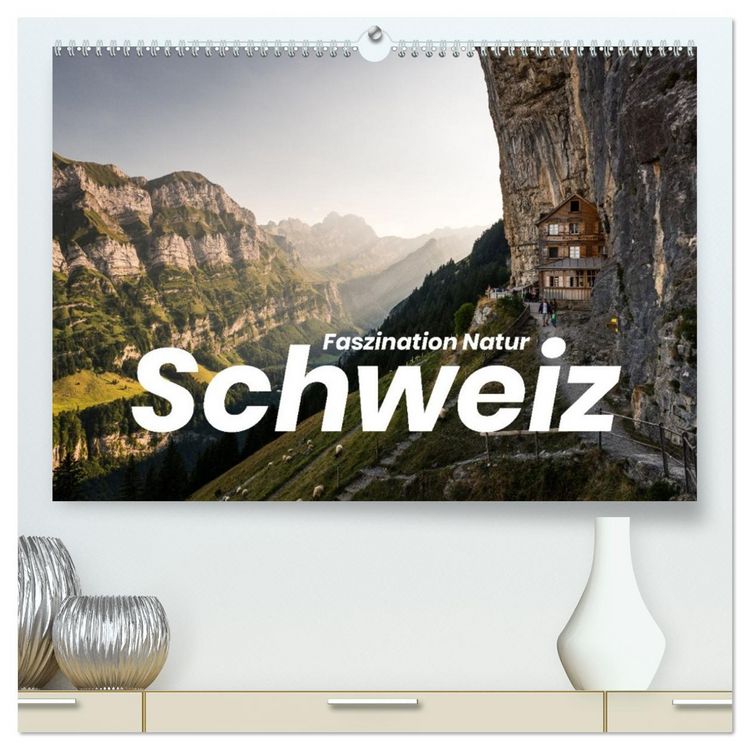 Produktbild: Schweiz - Faszination Natur (hochwertiger Premium Wandkalender 2026 DIN A2 quer), Kunstdruck in Hochglanz