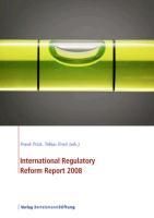 Produktbild: International Regulatory Reform Report 2008