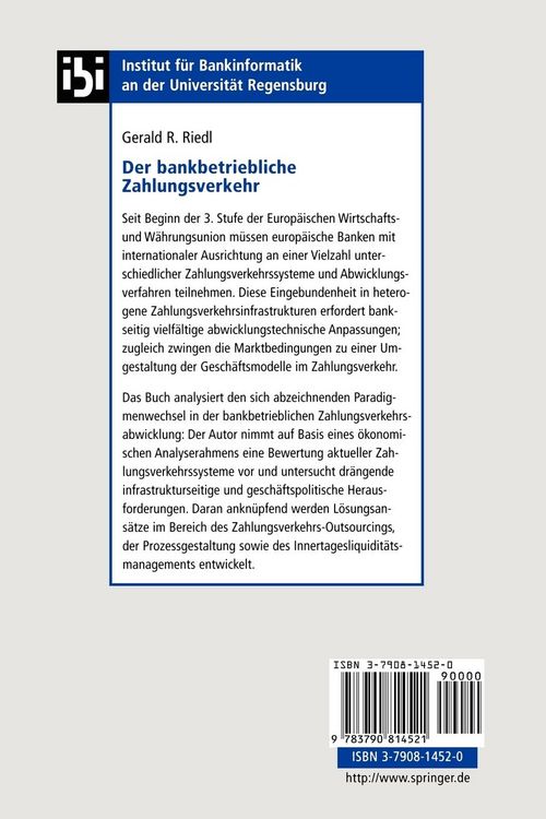 Produktbild: Der bankbetriebliche Zahlungsverkehr