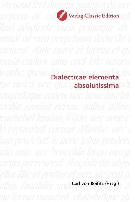 Produktbild: Dialecticae elementa absolutissima
