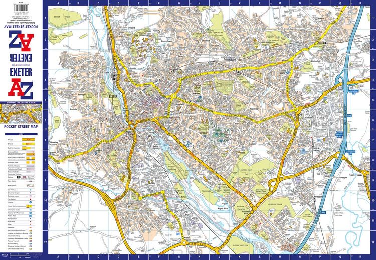 Produktbild: Exeter A-Z Pocket Street Map