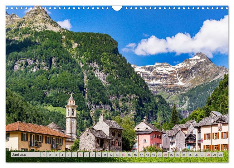 Produktbild: Ticino romantico (Wandkalender 2026 DIN A3 quer), CALVENDO Monatskalender