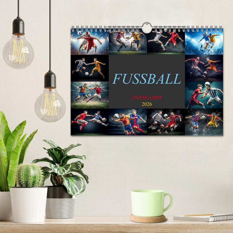 Produktbild: Fussball - Zweikampf (Wandkalender 2026 DIN A4 quer), CALVENDO Monatskalender