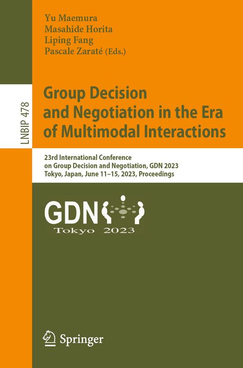 Produktbild: Group Decision and Negotiation in the Era of Multimodal Interactions