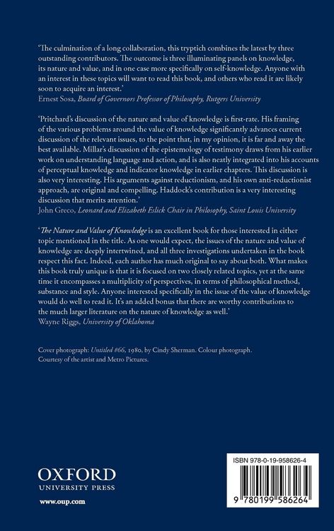 Produktbild: The Nature and Value of Knowledge