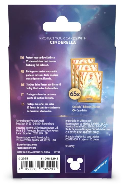 Produktbild: Disney Lorcana TCG: Archazias Insel - Kartenh&uuml;llen Cinderella