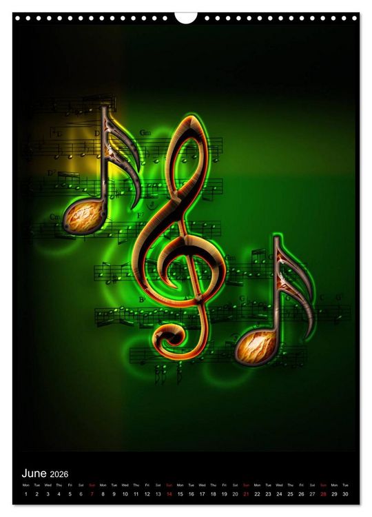 Produktbild: Jazz Over Time (Wall Calendar 2026 DIN A3 portrait), CALVENDO 12 Month Wall Calendar