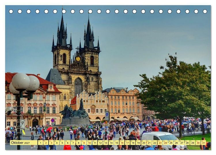Produktbild: Prag. Du bist so sch&ouml;n (Tischkalender 2027 DIN A5 quer), CALVENDO Monatskalender