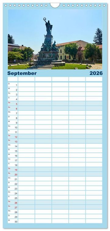Produktbild: Familienplaner 2026 - Streifz&uuml;ge durch Arad mit 5 Spalten (Wandkalender, 21 x 45 cm) CALVENDO
