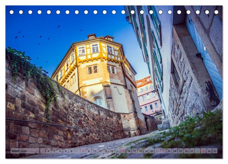 Produktbild: T&uuml;bingen - Impressionen aus der Universit&auml;tsstadt (Tischkalender 2026 DIN A5 quer), CALVENDO Monatskalender