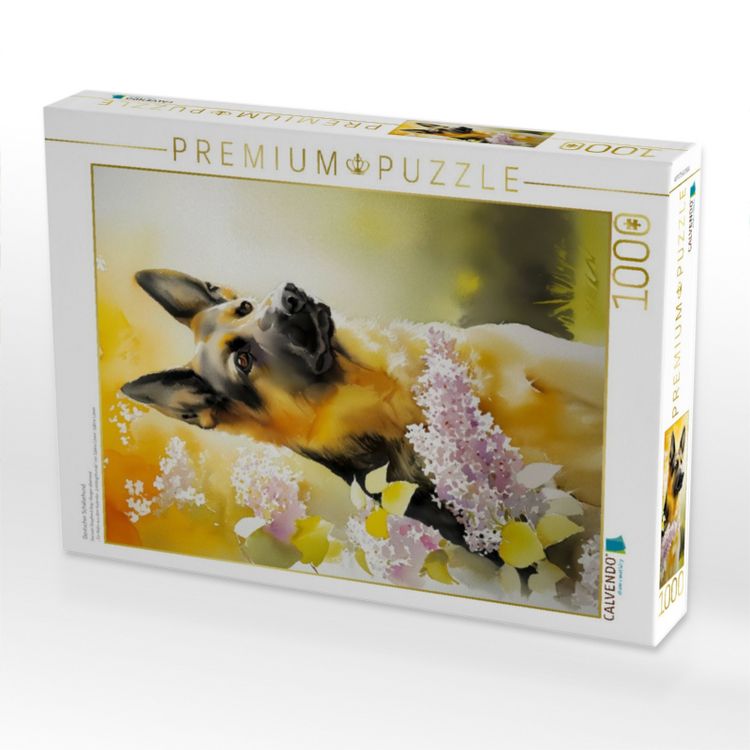 Produktbild: CALVENDO Puzzle Deutscher Sch&auml;ferhund | 1000 Teile Lege-Gr&ouml;&szlig;e 64x48cm Foto-Puzzle f&uuml;r gl&uuml;ckliche Stunden