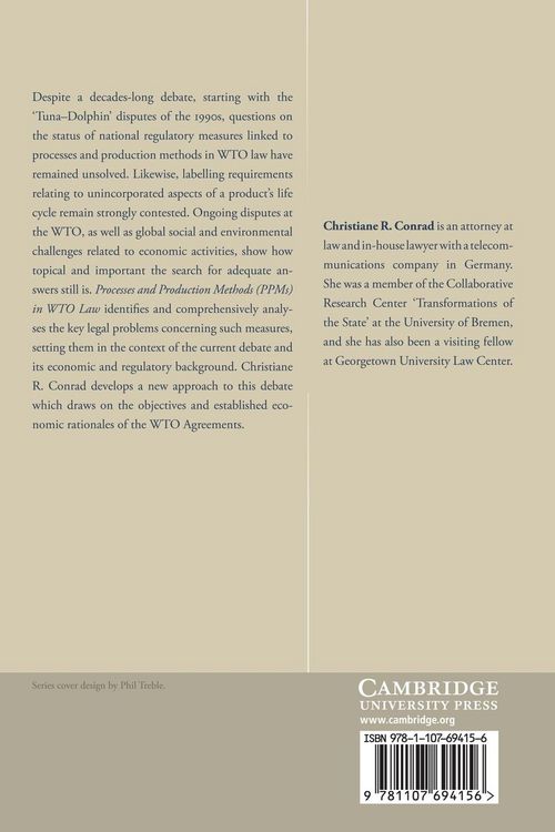 Produktbild: Processes and Production Methods (PPMs) in WTO Law