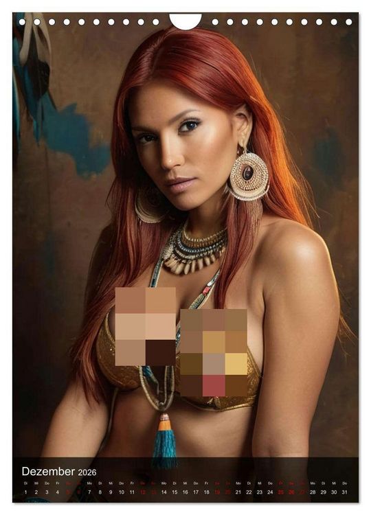 Produktbild: Native American Girls (Wandkalender 2026 DIN A4 hoch), CALVENDO Monatskalender
