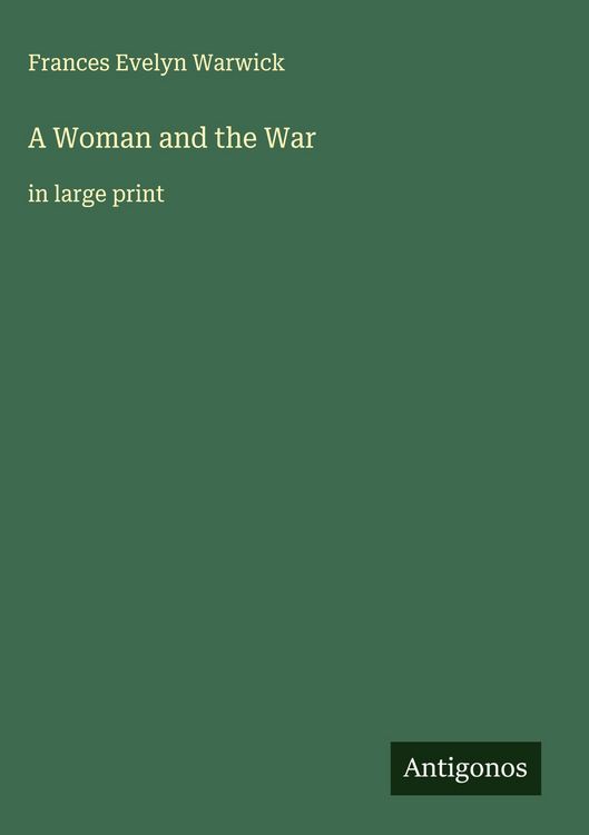 Produktbild: A Woman and the War