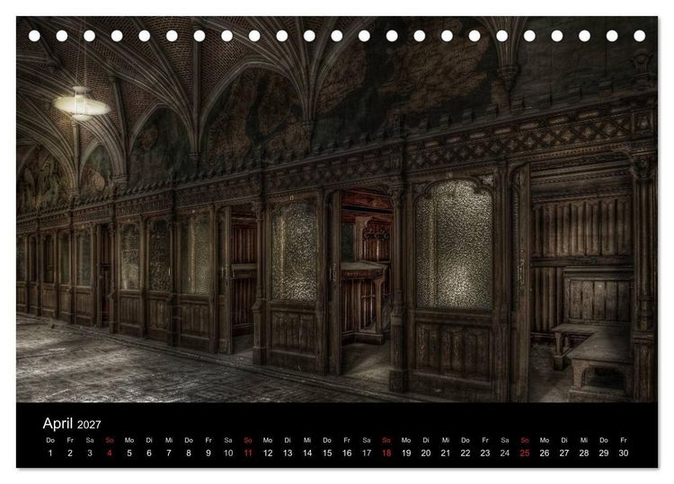 Produktbild: Vergessene und verlassene sch&ouml;ne Orte (Tischkalender 2027 DIN A5 quer), CALVENDO Monatskalender
